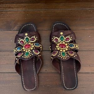 Miu Miu leather sandals